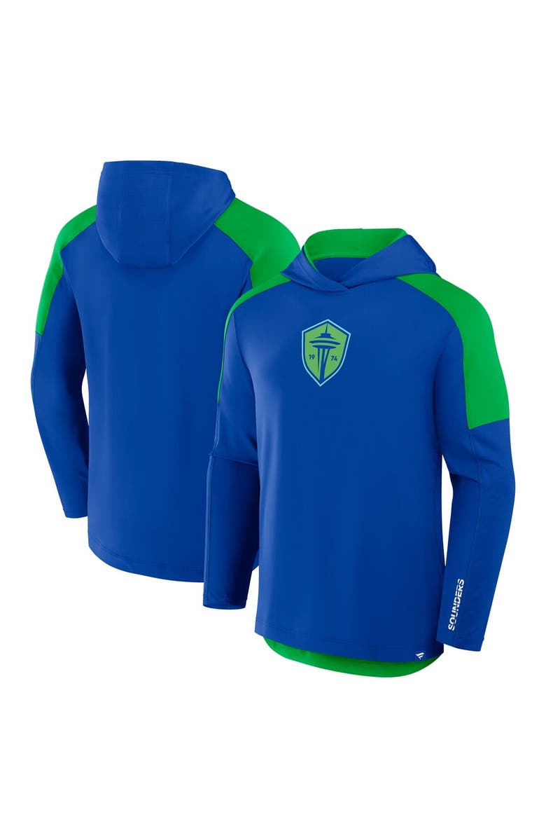 FANATICS Men's Fanatics Royal Seattle Sounders FC Red Card Transitional Pullover Hoodie, Main, color, Blue