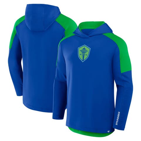 Men's Fanatics Royal Seattle Sounders FC Red Card Transitional Pullover Hoodie