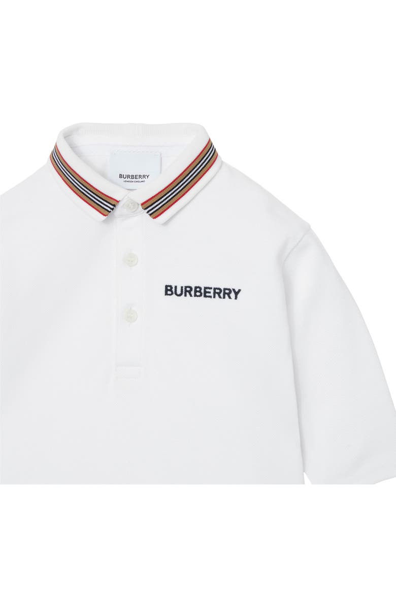 Burberry Kids' Christo Embroidered Logo Cotton Polo, Alternate, color,