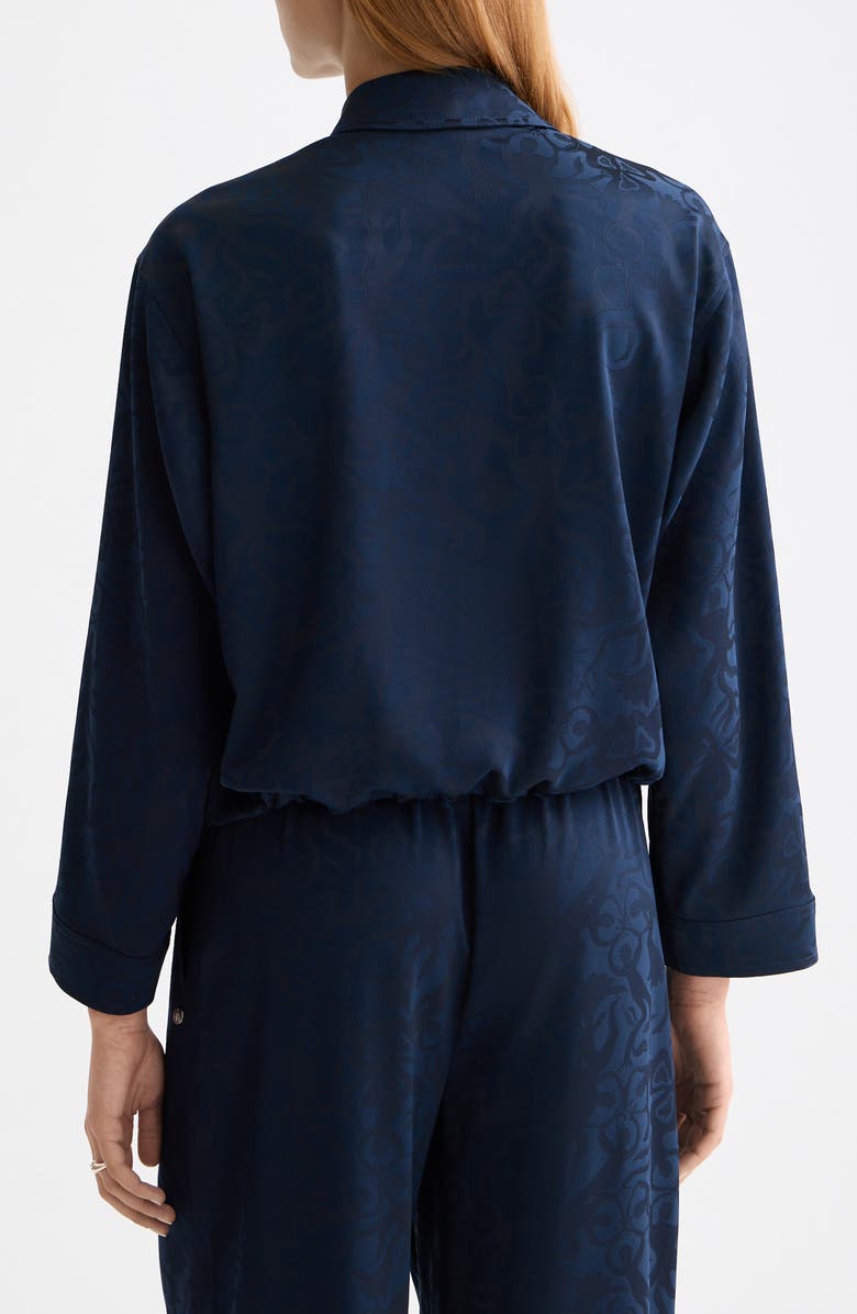 Scotch & Soda Paisley Jacquard Utility Shirt, Alternate, color, Sky Captain