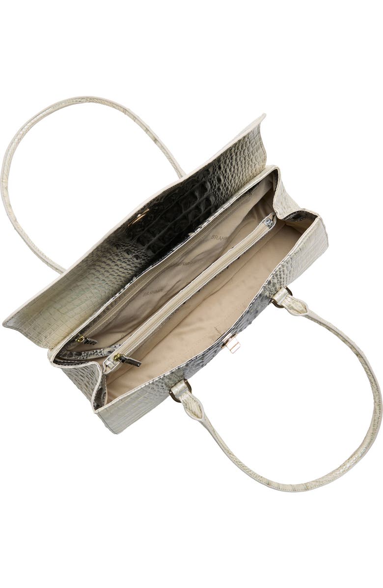 Brahmin Dayan Croc Embossed Leather Satchel, Alternate, color, Everlasting Ombre Melbourne