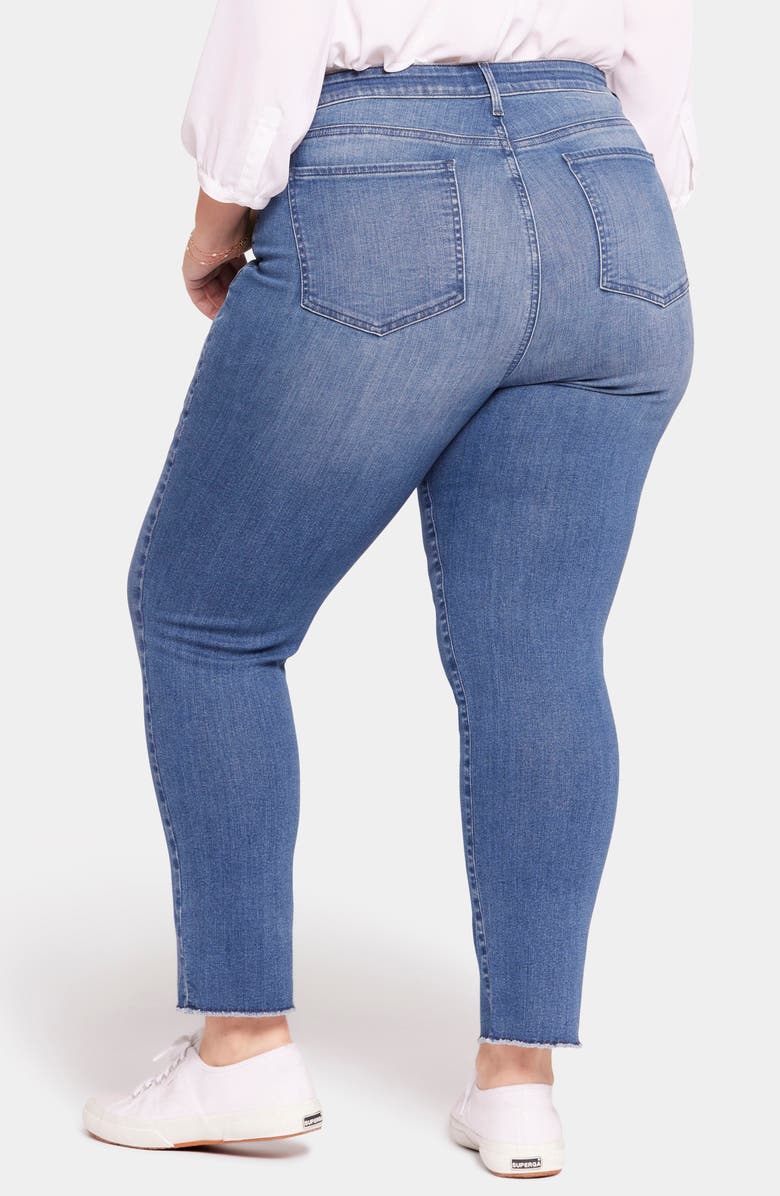 NYDJ Sheri Fray Hem Ankle Slim Jeans, Alternate, color, 