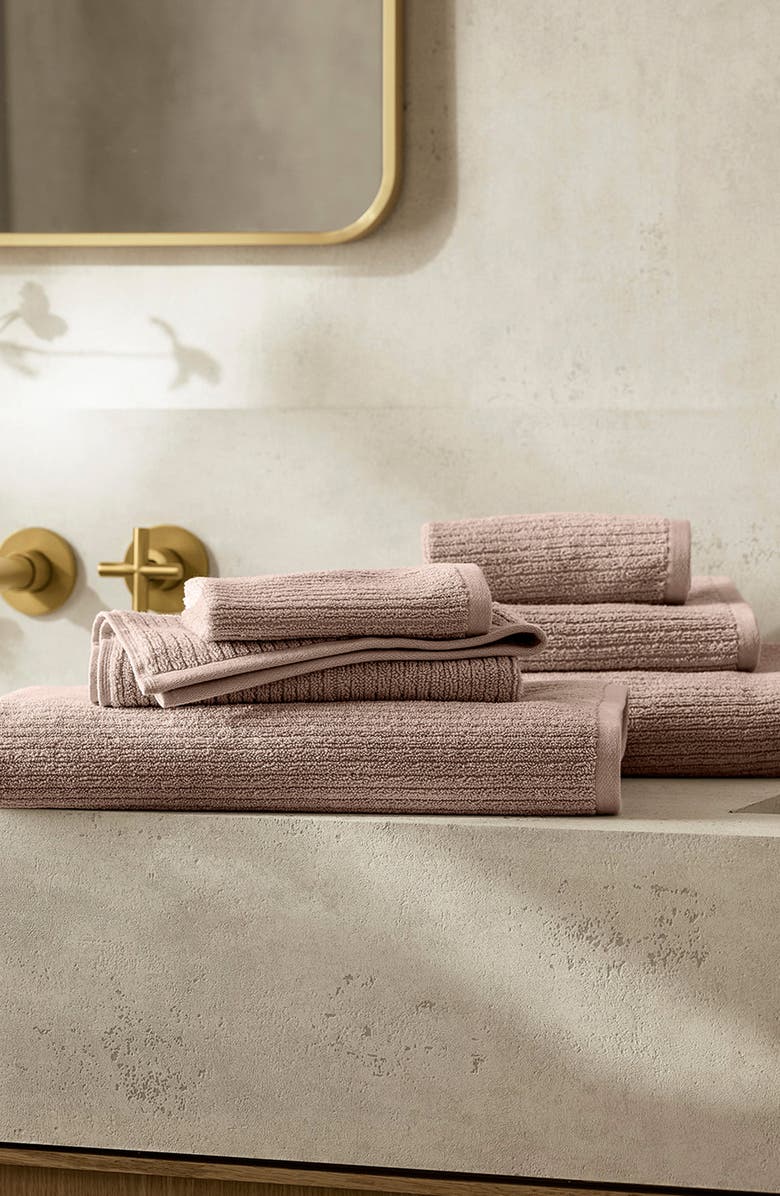 Boll & Branch Spa 6-Piece Organic Cotton Bath Towel Set, Alternate, color, Dusty Rose
