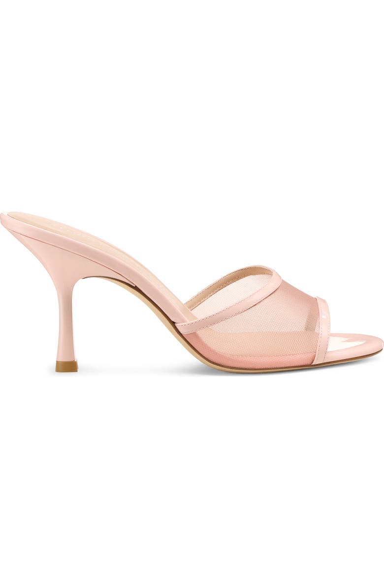 Stuart Weitzman Bareitall Shine Mesh Sandal, Alternate, color, Light Pink