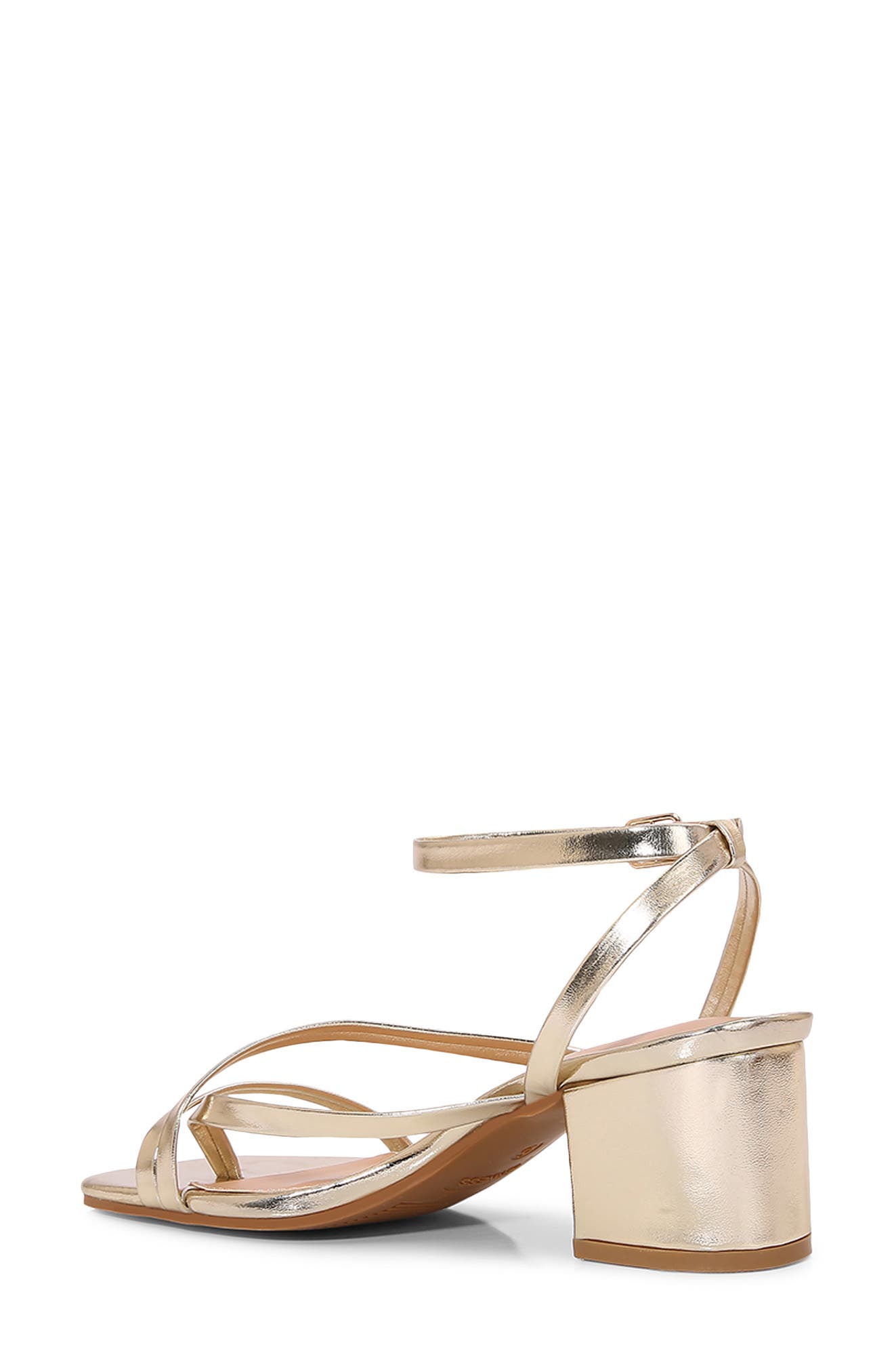 Strappy Block Heel Sandal, Alternate, color, GOLD