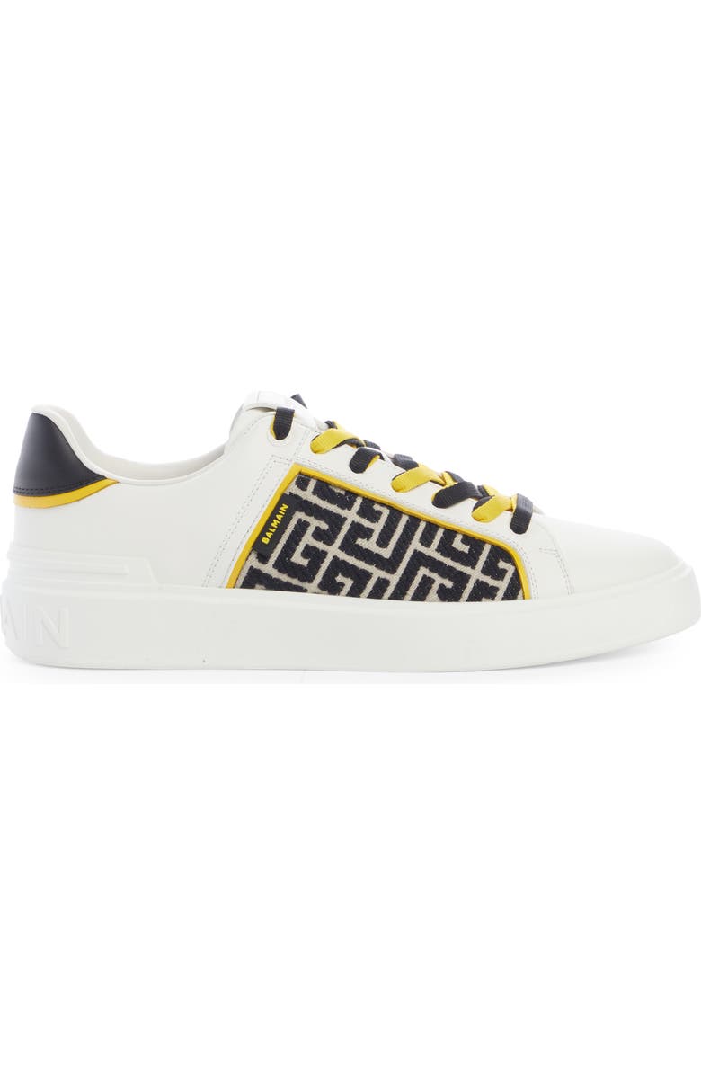 Balmain B-Court Monogram Low Top Sneaker, Alternate, color,