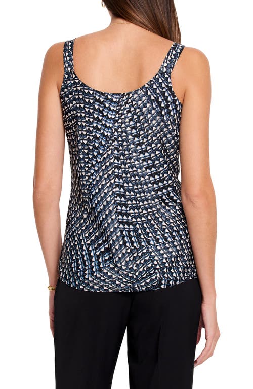 Nic + Zoe Nic+zoe Time Warp Camisole In Black Multi