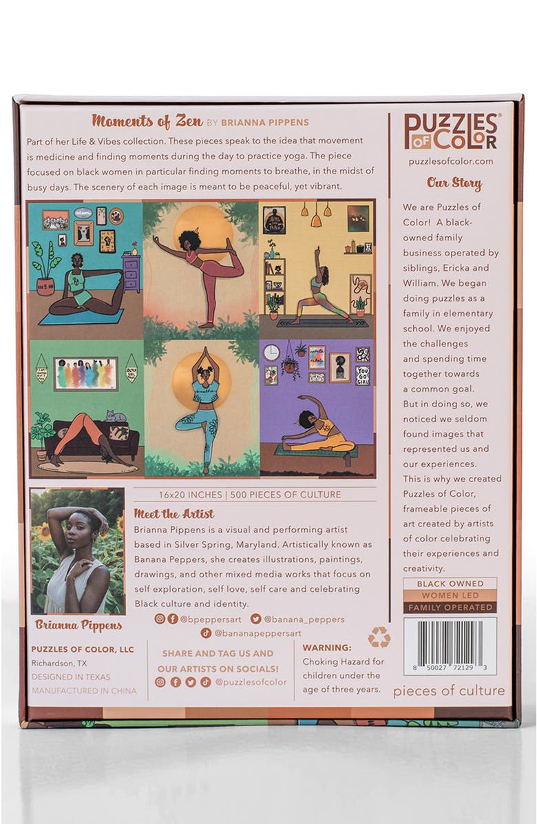 Puzzles of Color Moments of Zen - 500 Piece Puzzle, Alternate, color, Multi