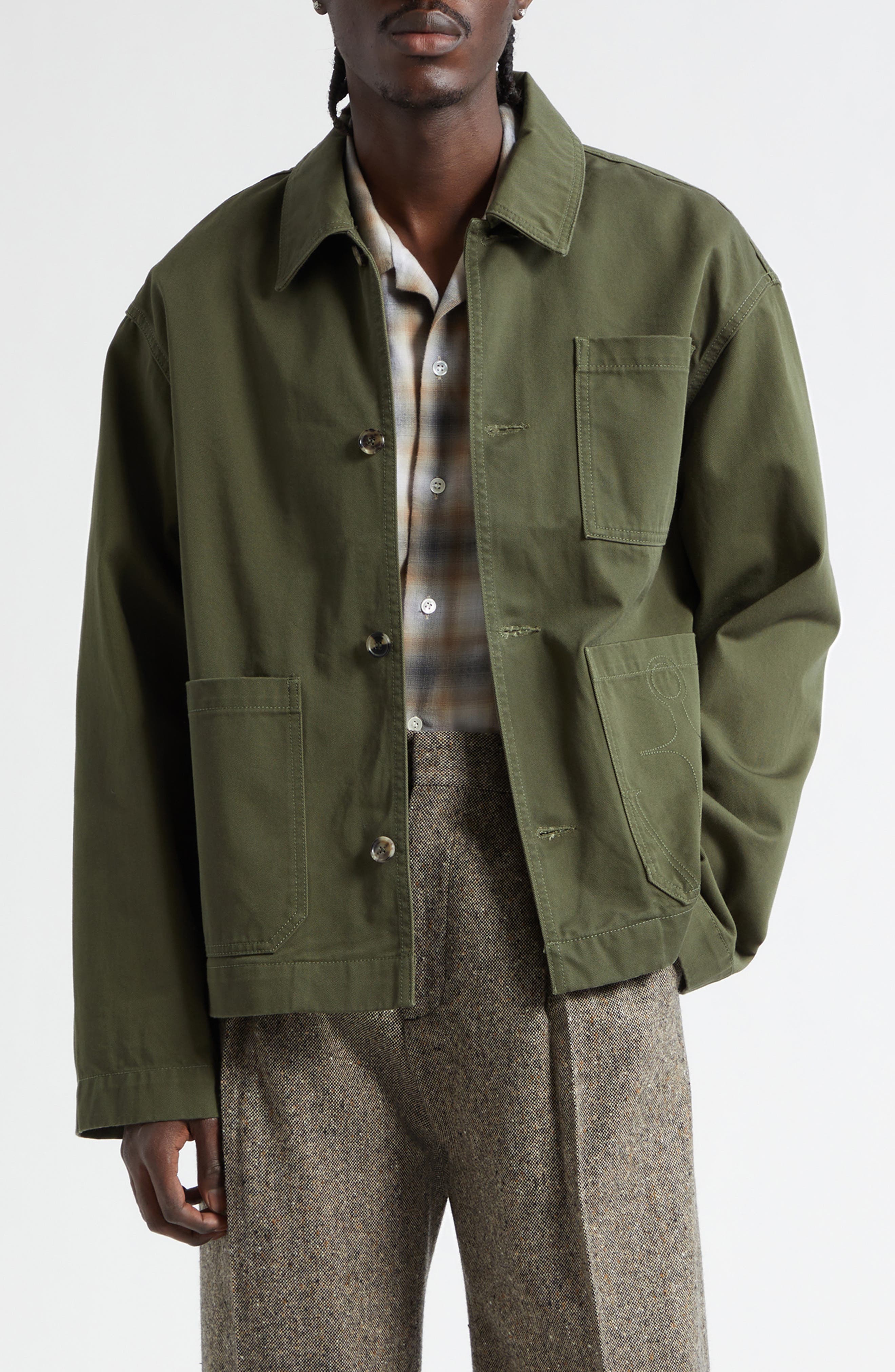 Anchor Patch Pocket Chore Jacket