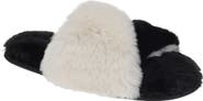 Rachel Roy Plush Twist Faux Fur Slide Slipper
