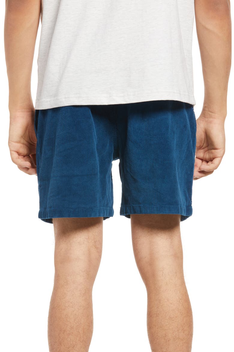 Marrietta Stretch Corduroy Shorts, Alternate, color, MAJOLICA BLUE