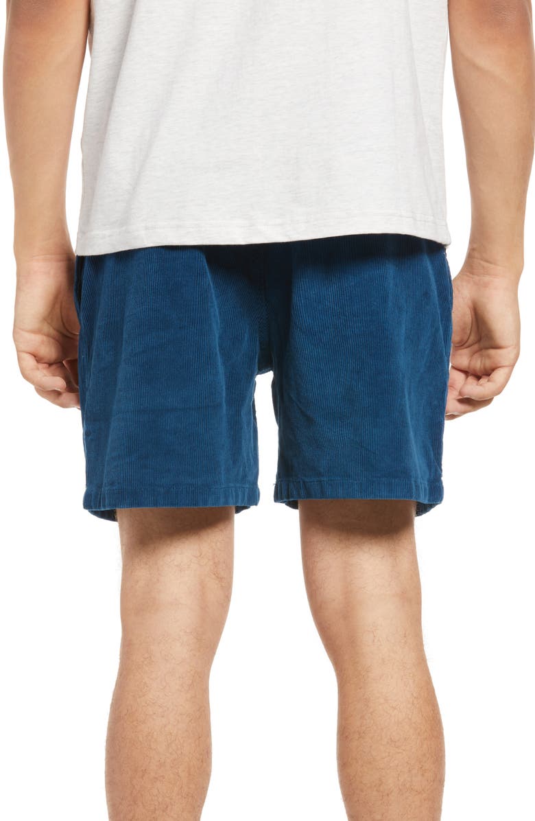 Gotcha Marrietta Stretch Corduroy Shorts, Alternate, color, Majolica Blue