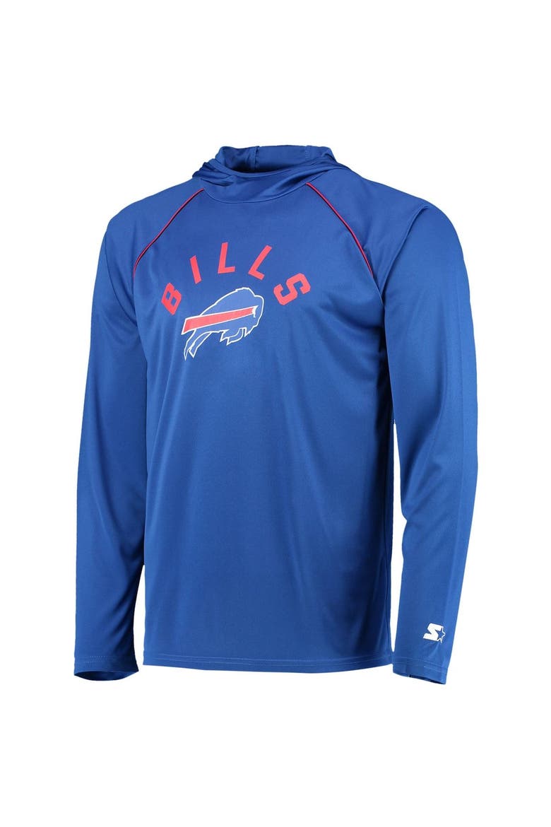 Men's Starter Royal Buffalo Bills Raglan Long Sleeve Hoodie T-Shirt, Alternate, color, Royal