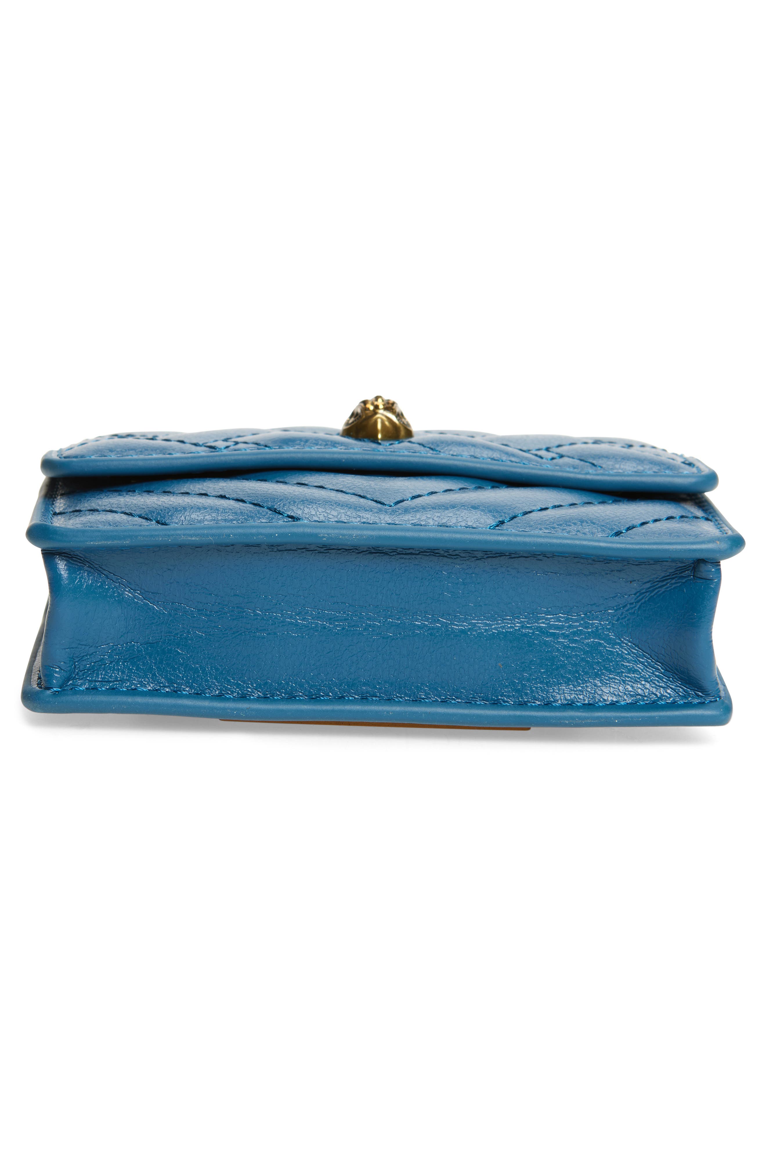 Kurt Geiger London Micro Kensington Quilted Leather Crossbody Bag, Alternate, color, 