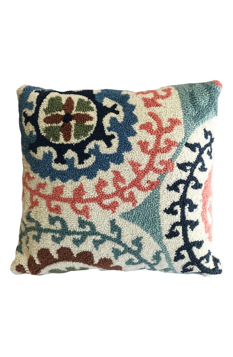 R16 HOME Shayla Indoor/Outdoor Throw Pillow, Main, color, Aqua Multi