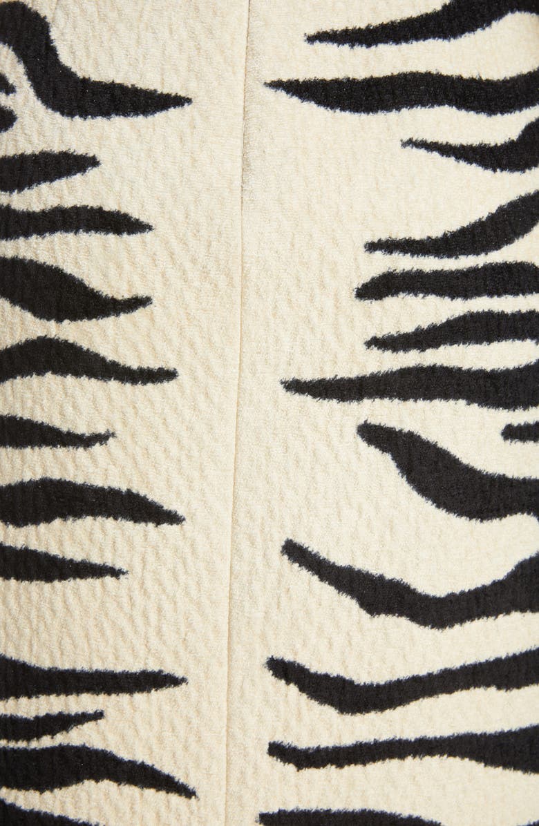 Dries Van Noten Shea Zebra Jacquard Chenille Skirt, Alternate, color, 