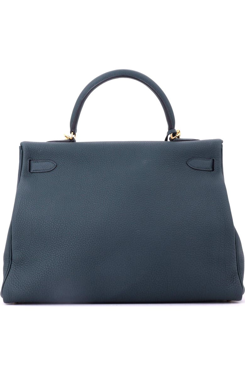 Pre-Owned Hermes Kelly Handbag Green Togo with Gold Hardware 35, Alternate, color, Vert Cypress