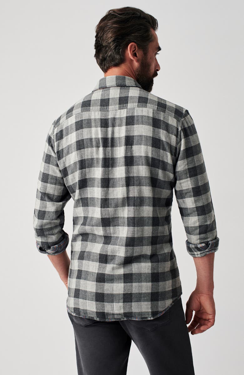 Faherty The REversible Plaid Organic Cotton Button-Up Shirt, Alternate, color,