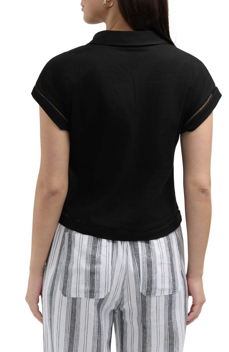 Ellen Tracy Johnny Collar Top, Alternate, color,