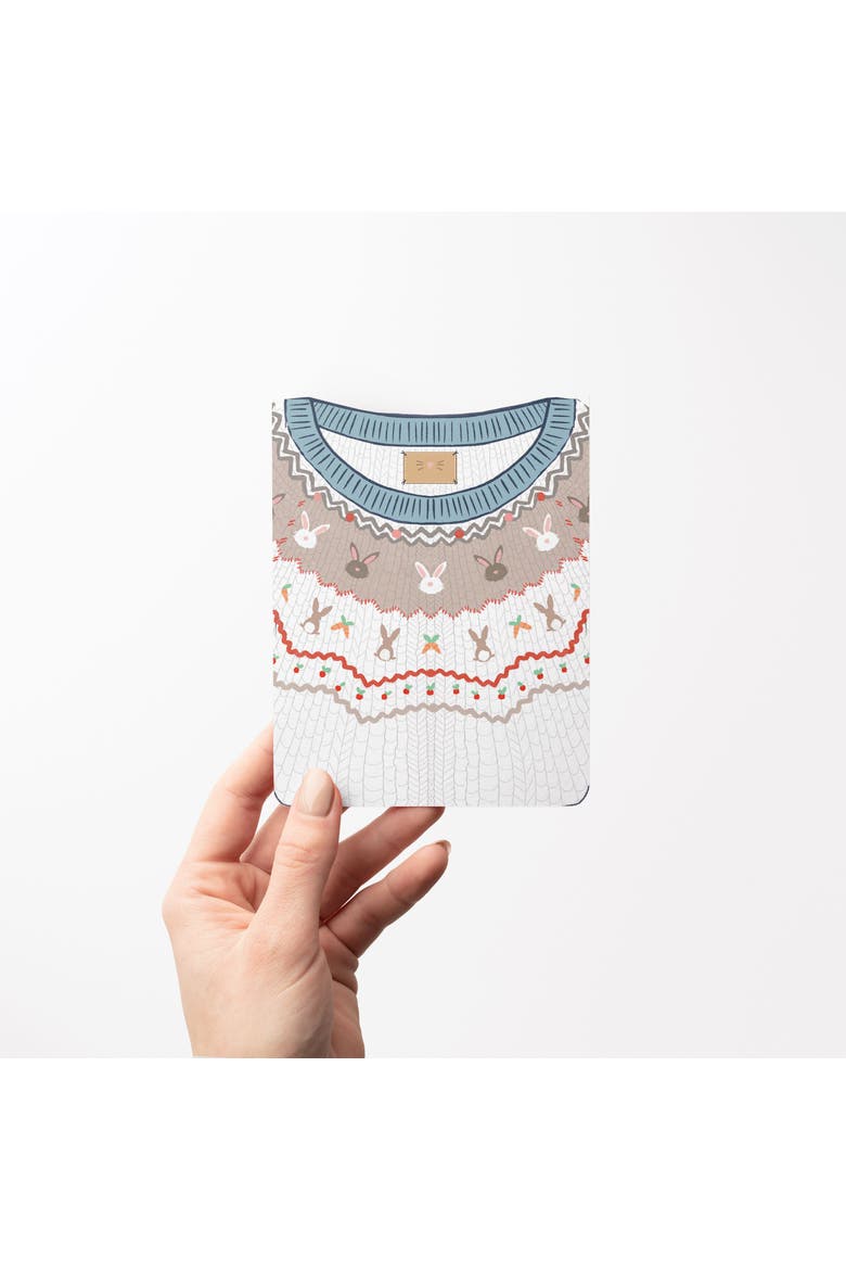 Easter Greeting Card Pack, 'Indigo Sweet, Bunnies Sweater, Gingham Ribbons', Alternate, color, Multi-Pack