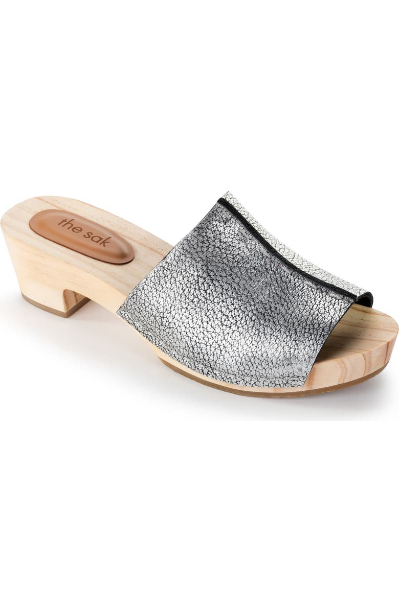 The Sak Ella Clog Sandal, Main, color, Dark Silver