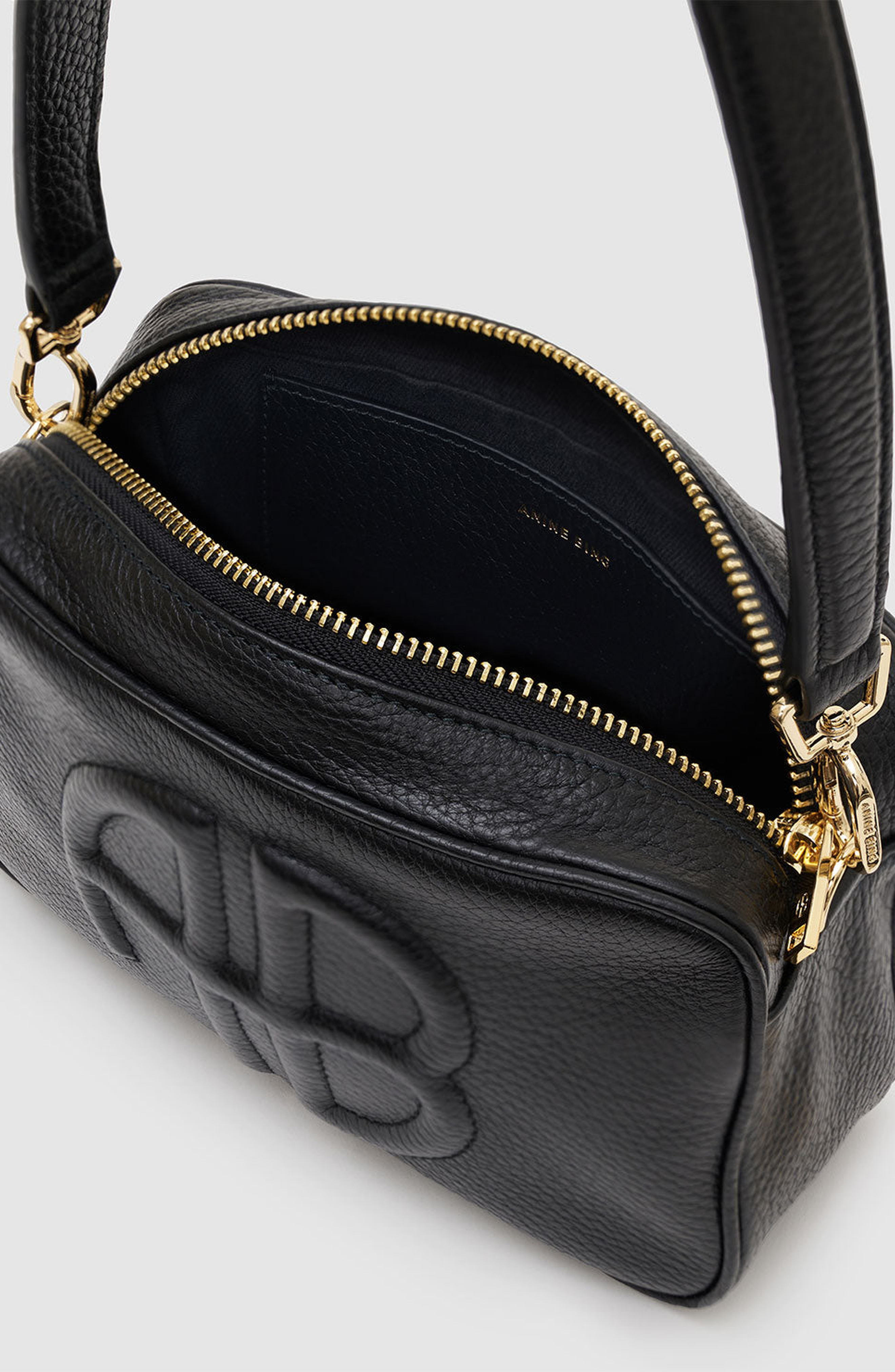 ANINE BING Lili Bag, Alternate, color, Black Pebbled