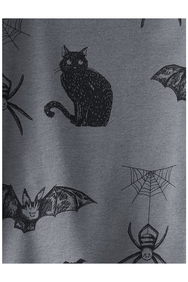 Kids' Print Fitted Organic Cotton Two-Piece Pajamas, Alternate, color, LP SPOOKY