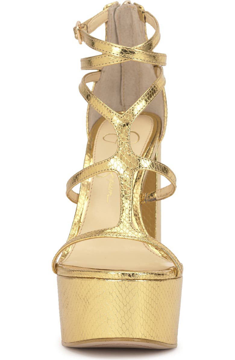 Jessica Simpson Aamina Platform Sandal, Alternate, color, Gold