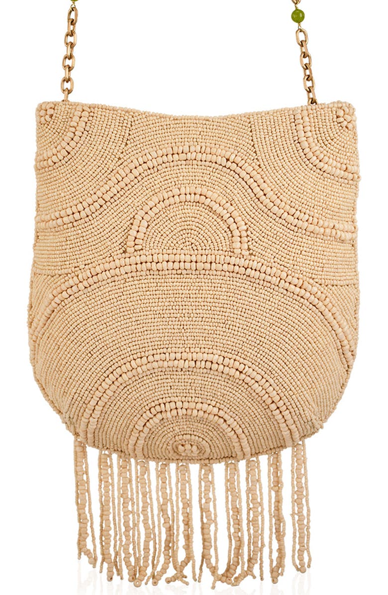 Mary Frances Accessories Coconutty Crossbody Handbag, Alternate, color, Ivory