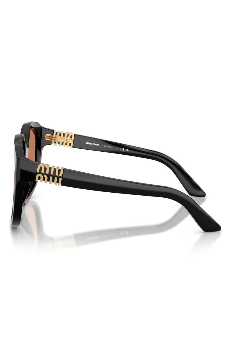 Miu Miu 59mm Polarized Irregular Sunglasses, Alternate, color, 