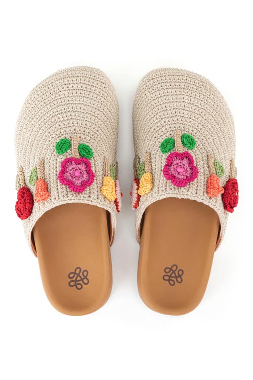 The Sak Bolinas Clog In Flower Ecru