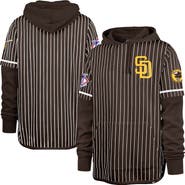 '47 Men's '47 Brown San Diego Padres Pinstripe Double Header Pullover Hoodie