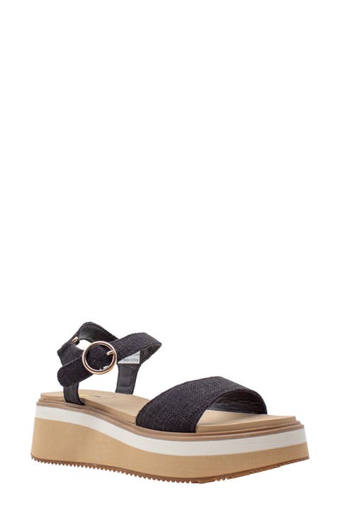 Porcini Ankle Strap Platform Sandal (Women)