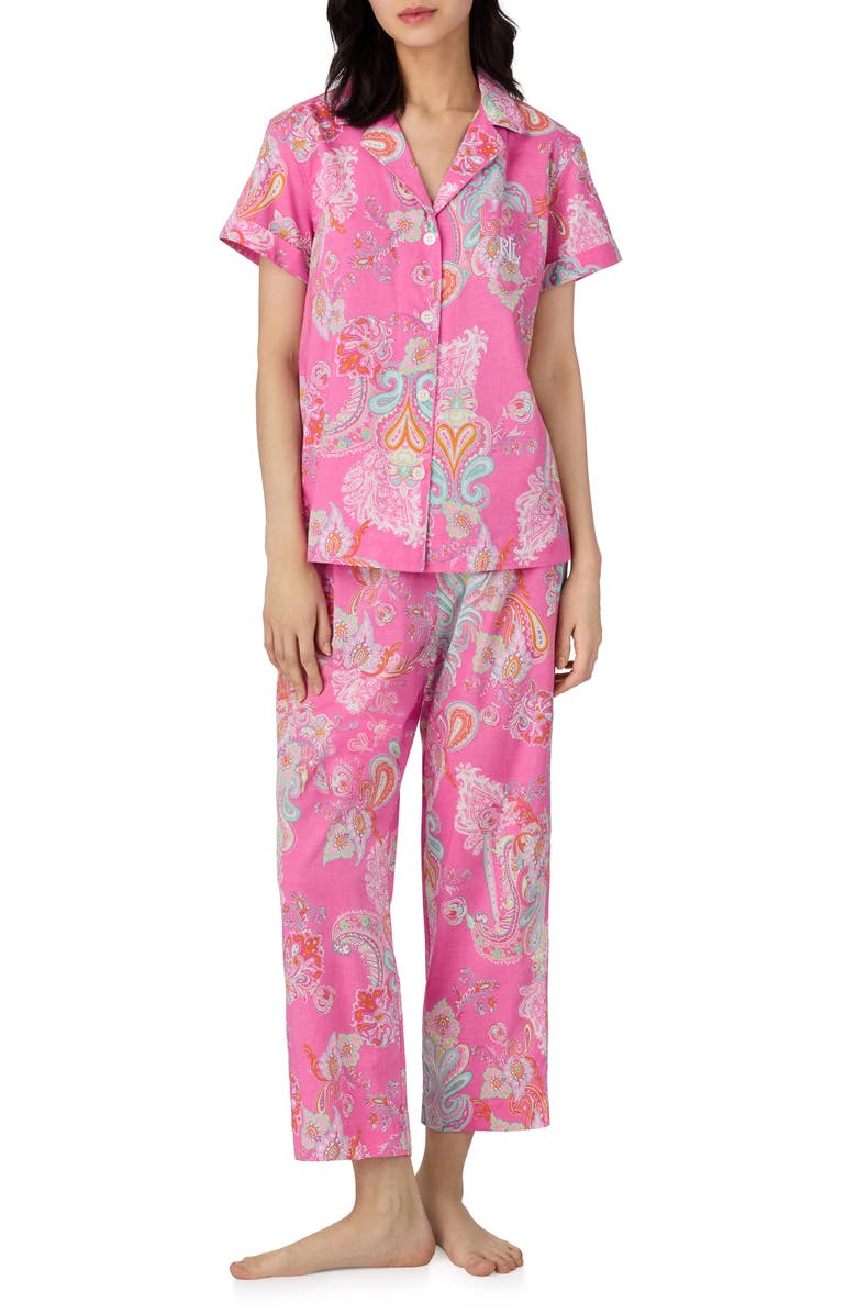 Lauren Ralph Lauren Crop Pajamas, Main, color,