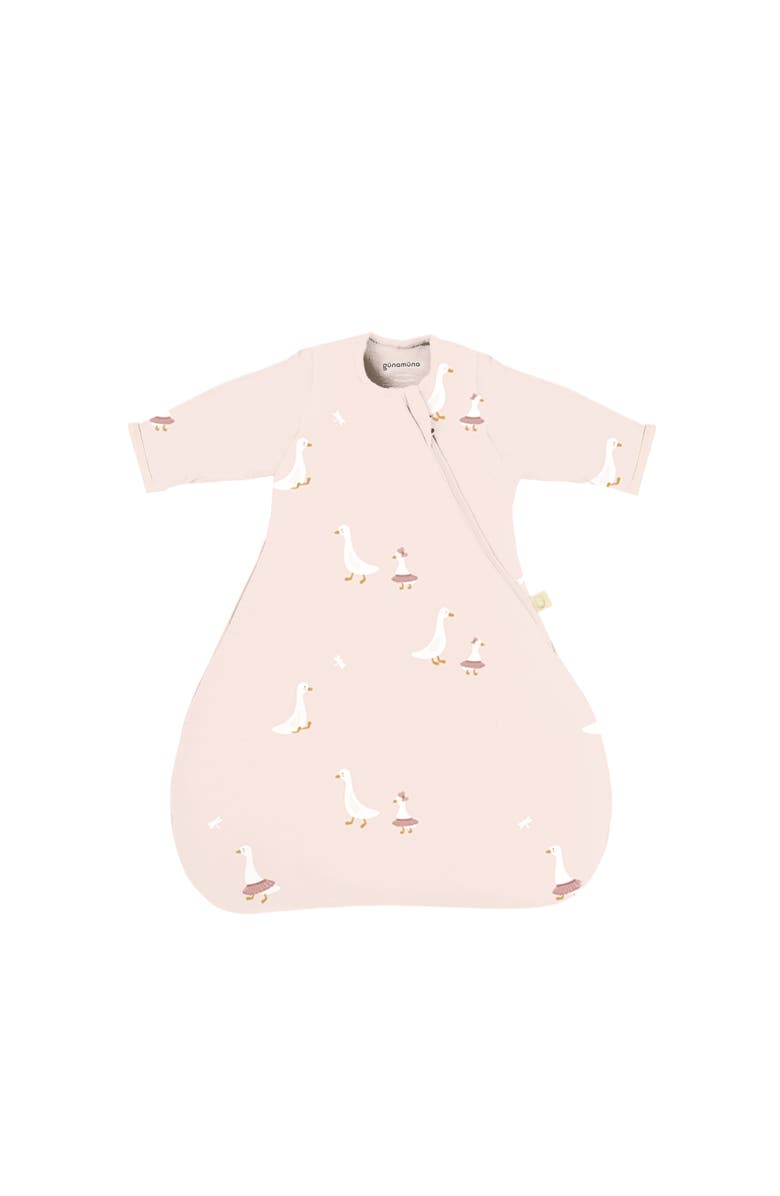 gunamuna Long Sleeve Transitional Swaddle Sleep Bag, 0.5 TOG - Baby, Main, color, Tutu Goose