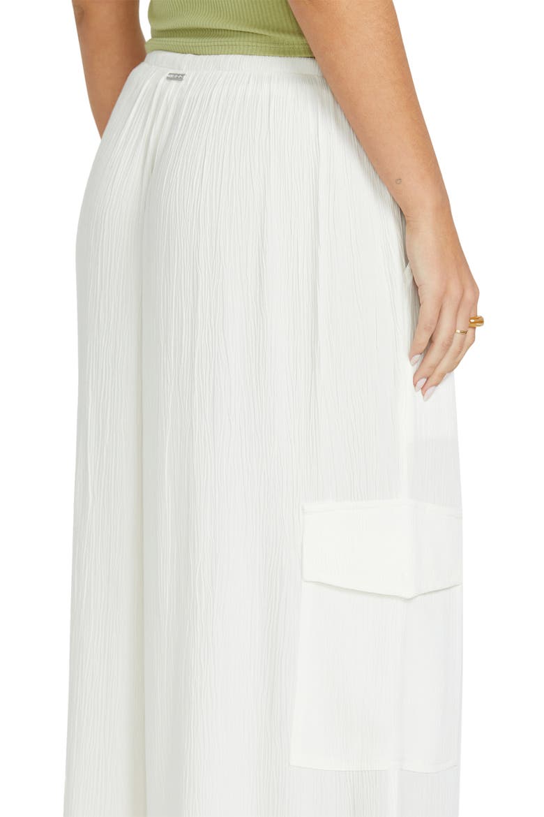Beach Babe Cargo Wide Leg Cover-Up Pants, Alternate, color, SALT CRYSTAL