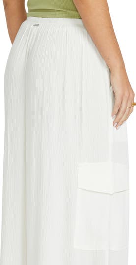 Beach Babe Cargo Wide Leg Cover-Up Pants