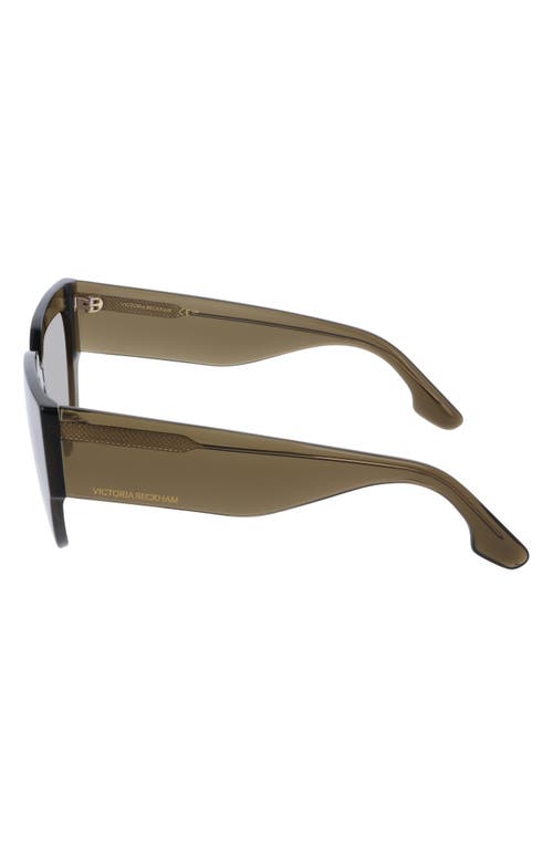 Victoria Beckham 53mm Classic Logo Tea Cup Sunglasses In Green
