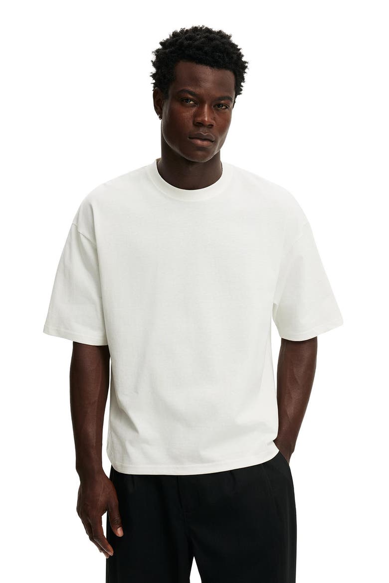 Men's Cropped Fit T-Shirt, Main, color, Vintage White