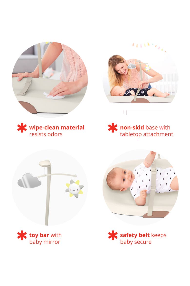 Nursery Style Wipe Clean Changing Pad, Alternate, color, OAT