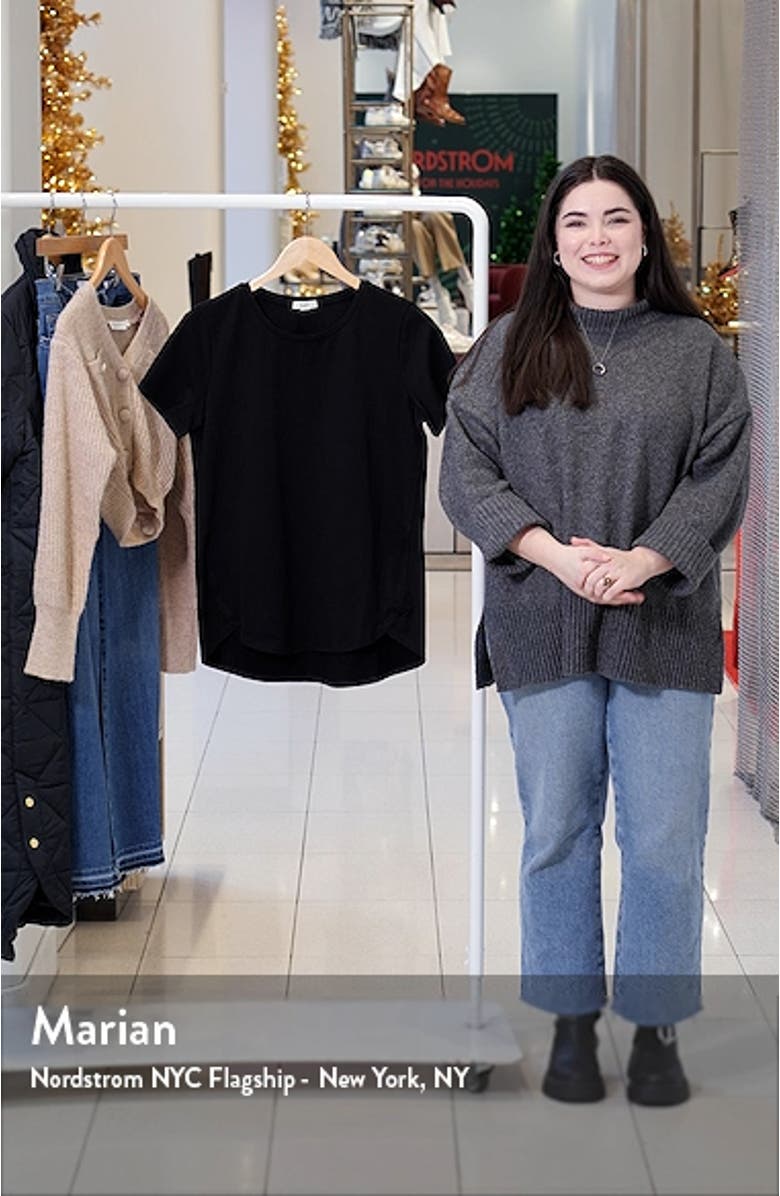 Stretch Cotton Shirttail T-Shirt, sales video thumbnail