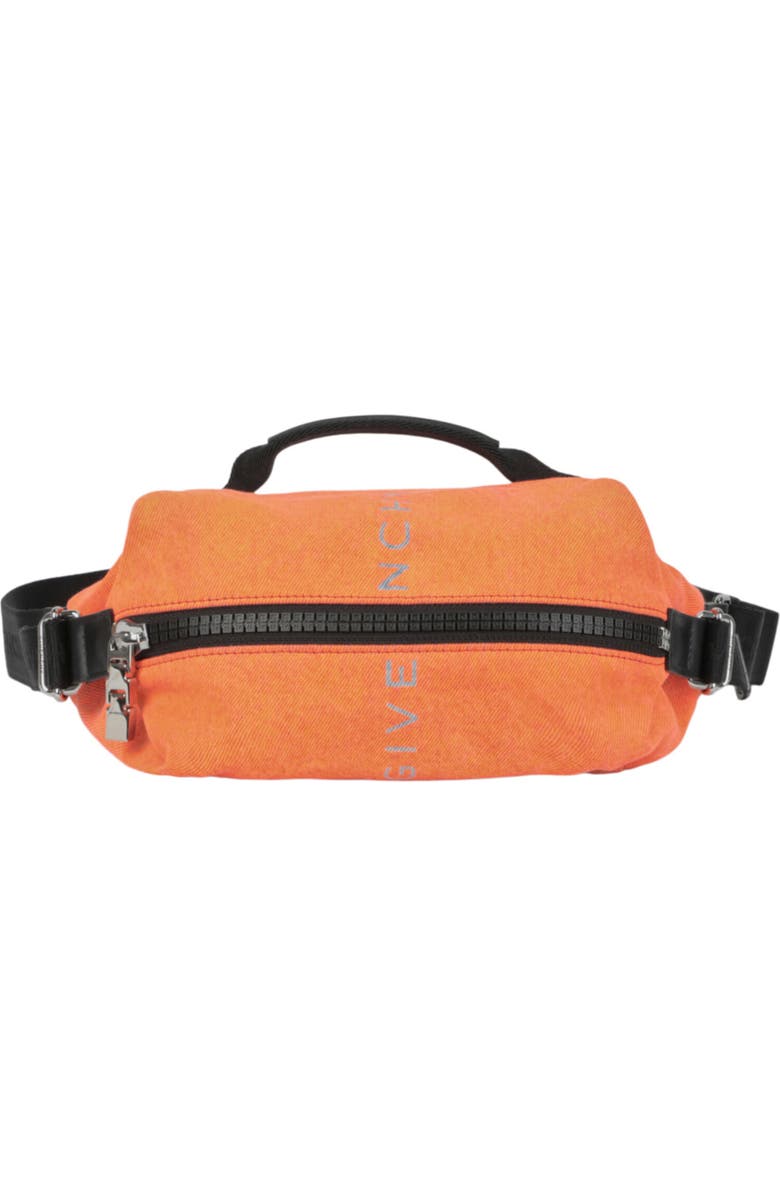 Givenchy Zip Twill Crossbody Bag, Main, color, Bright Orange