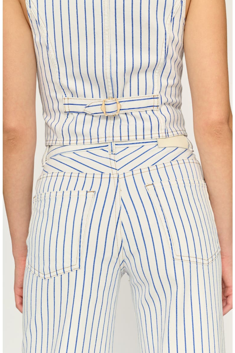 Gisele High Waist Wide Leg Jeans, Alternate, color, NAUTICAL STRIPE VINTAGE