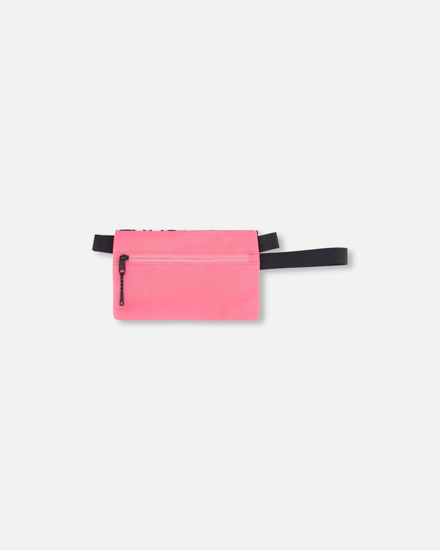 Deux par Deux Double Pencil Case Retro Flower, Alternate, color, Black