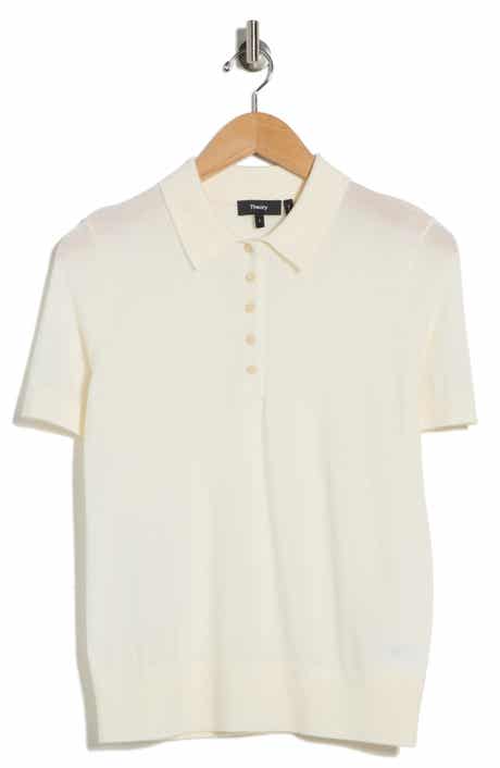 Theory Short Sleeve Wool Polo