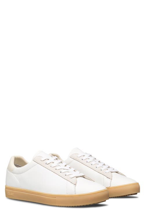 CLAE Bradley Sneaker in White Offwhite Light Nat Gum at Nordstrom, Size 7.5
