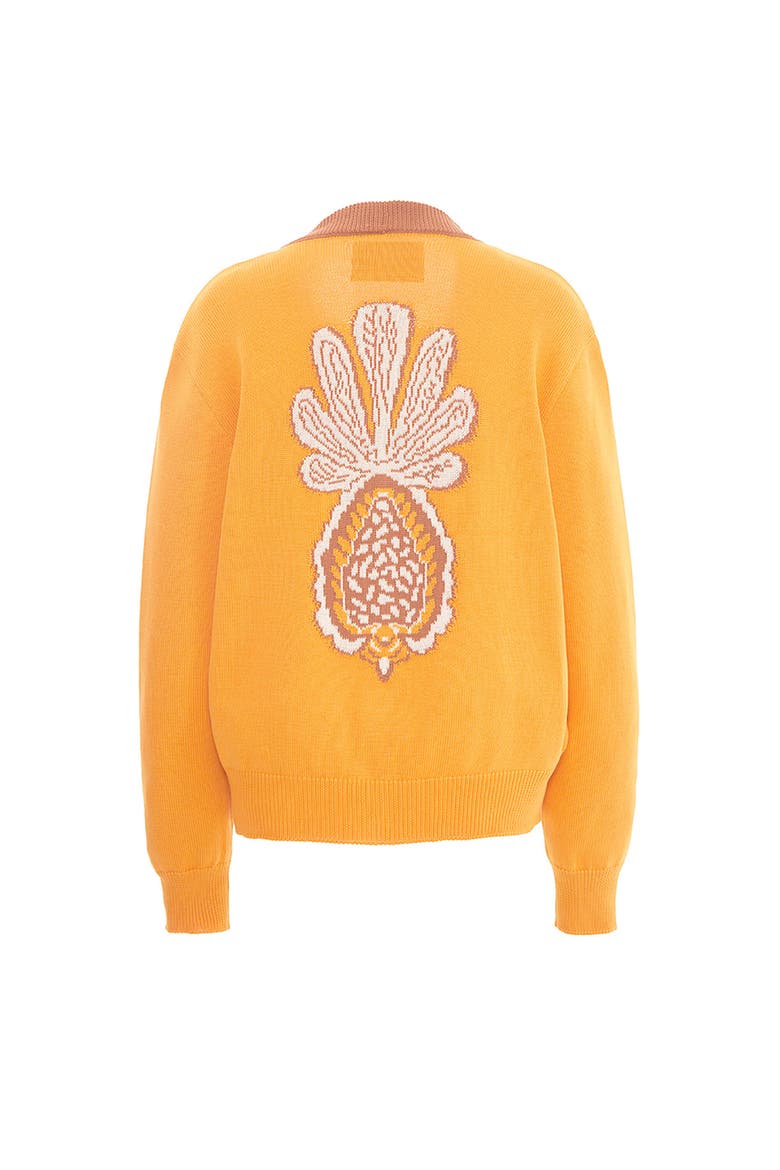 Pineapple Cardigan Ivory, Alternate, color, Ivory