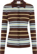 ALIGNE Sue Ellen Stripe Button-Up Top