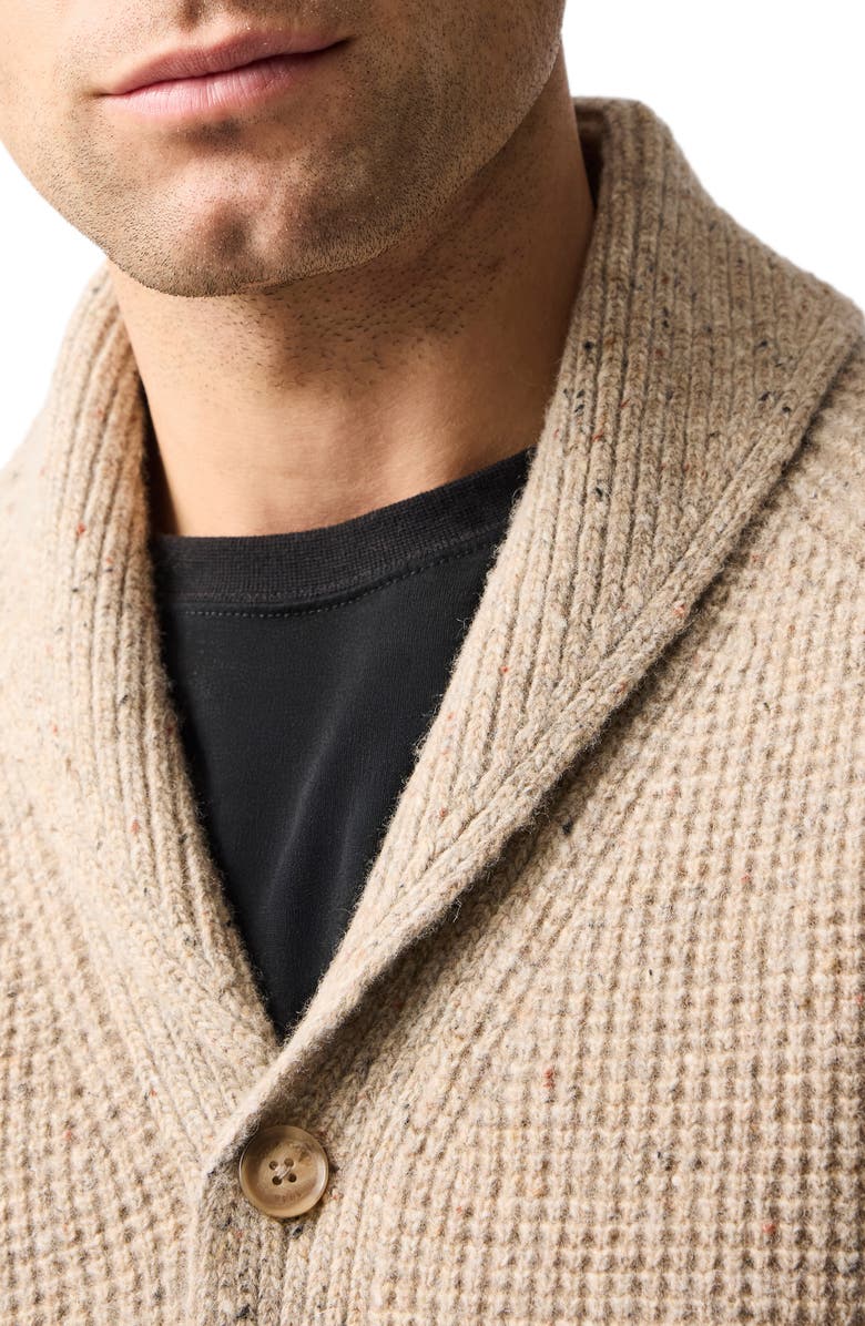 Rodd & Gunn Williamson Merino Wool Blend Shawl Collar Cardigan, Alternate, color, Natural