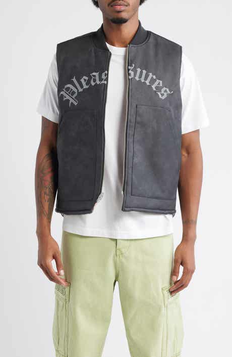Horns Reversible Faux Leather Vest